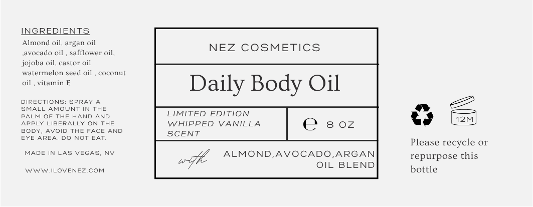 A Daily Silky Smooth Body Oil